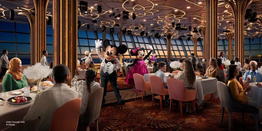 Themed quick-service food options like Mowglis Eatery and Pizza Planet on Disney Cruise