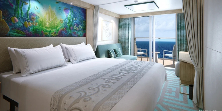 Verandah Stateroom with Private Balcony on Disney Adventure Cruise